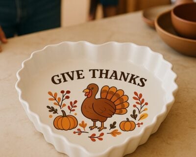Customized Heart Pie Dish