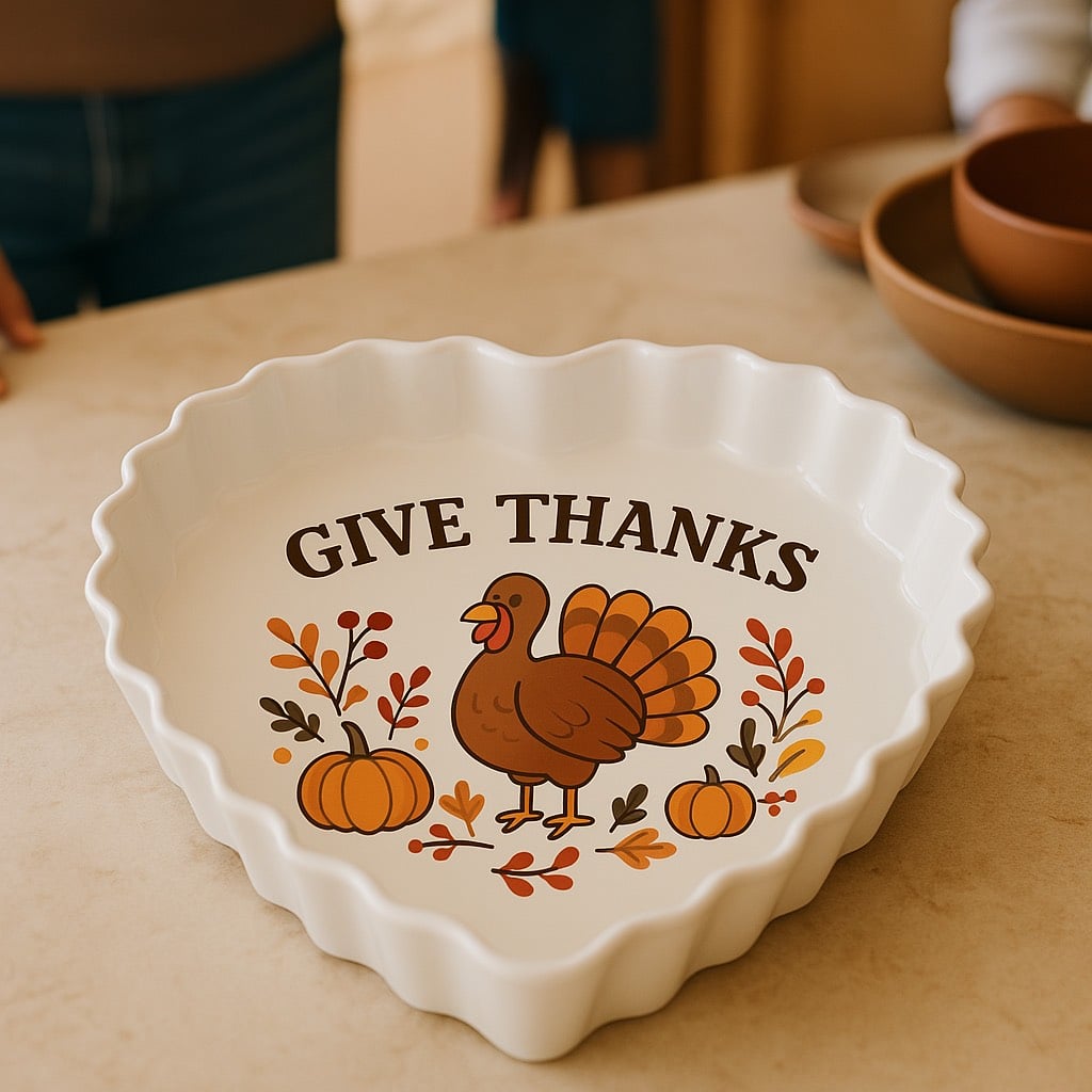 Customized Heart Pie Dish