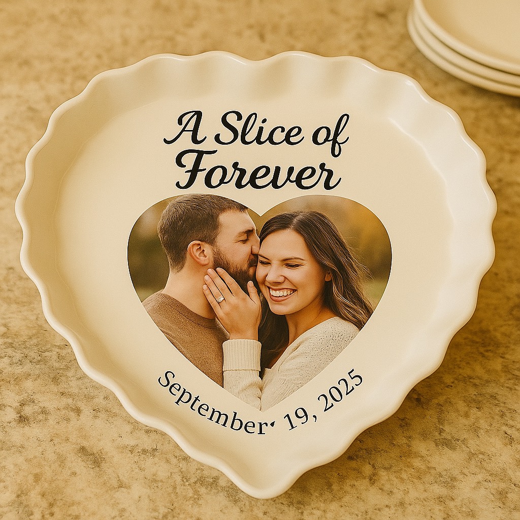 Customized Heart Pie Dish - Image 7