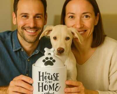 Personalized Dog Treat Jar 7" Canister