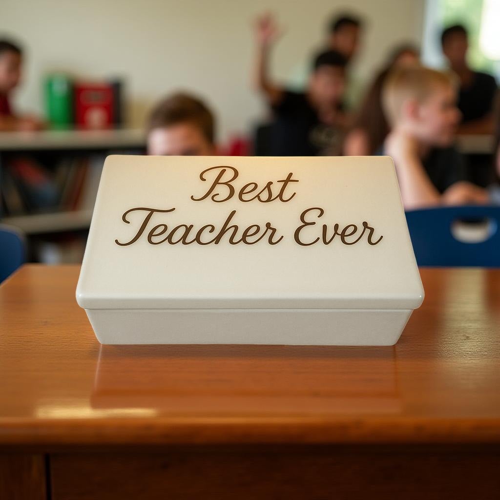 Personalized Porcelain Rectangular Box - Image 2