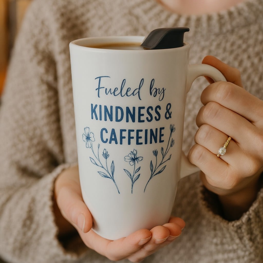 Personalized Travel Mug - Flip Top