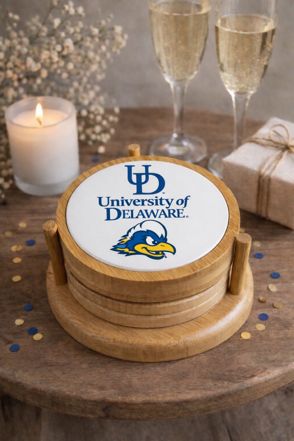 Coasters - Porcelain and Wood with Caddy - Image 11