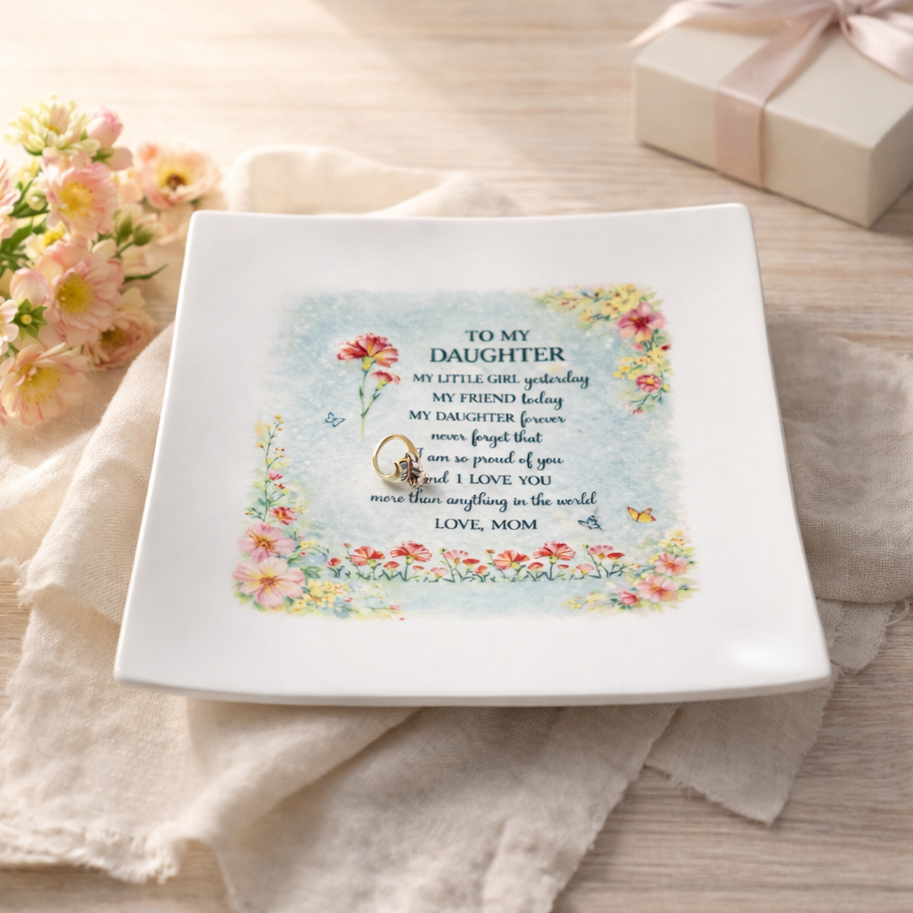 Customized Plate - 10 1/4 Inch Square - Ceramic Magnesium - Image 2