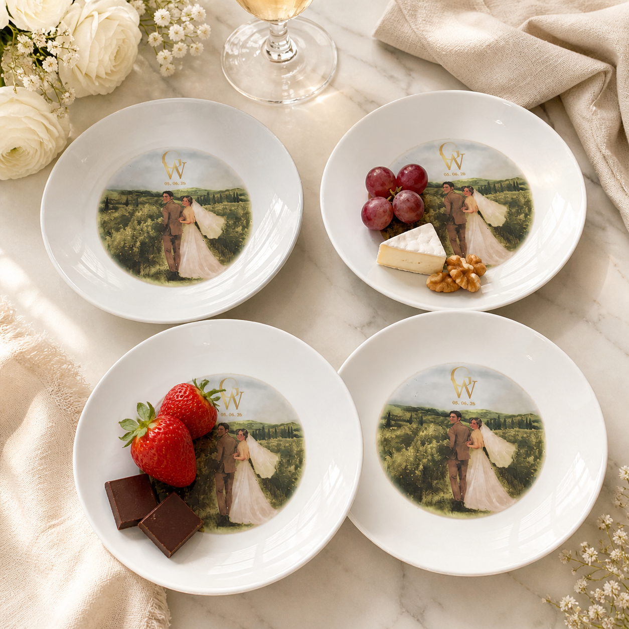 Customized Round Appetizer Plates - Image 9
