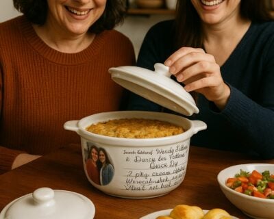 Round Casserole Dish with Lid