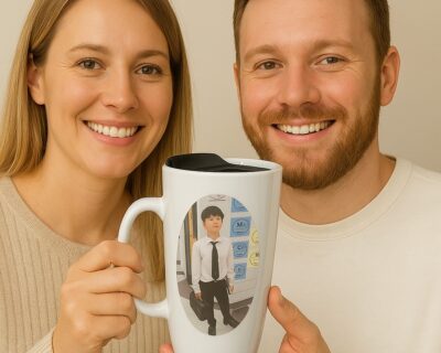 Alternative view of Personalized Travel Mug - Flip Top